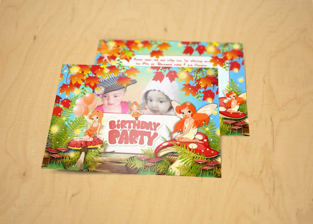 Birthday party invitation design, branding design in hyderabad, invitation card design in secunderabad, party invitation card design
