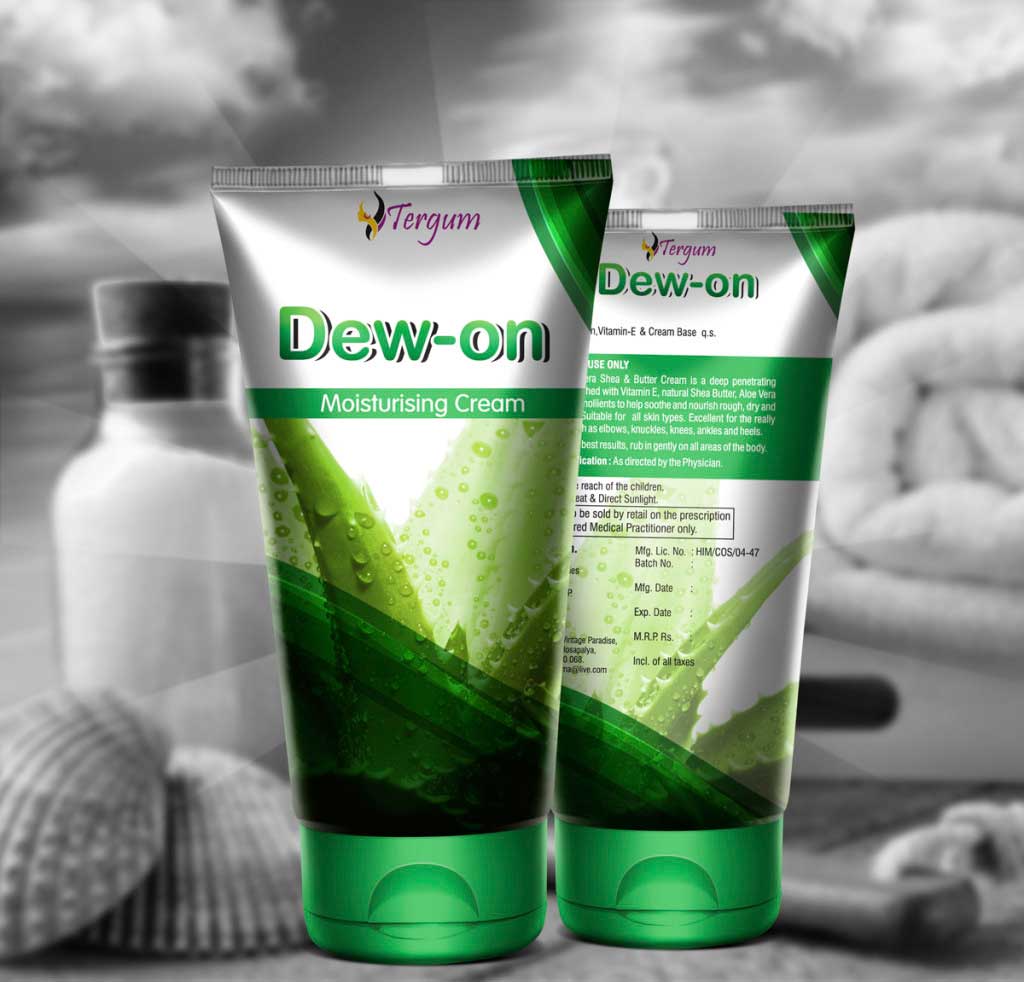 Dew On Front and back design, packaging design in hyderabad, new branding design, botle branding design