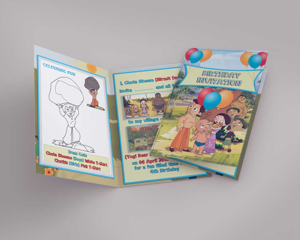 creative invitation design in hyderabad, new invtation card design, branding in hyderabad, kids invitation design
