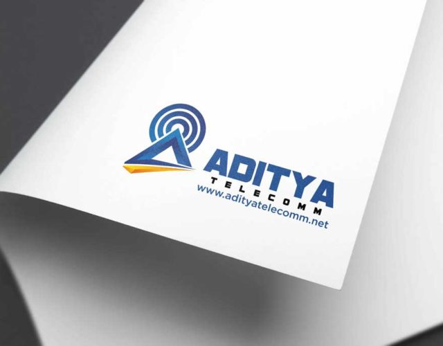 aditya telecom logo design in hyderabad, industrial items logo design in hyderabad, supplier company logo design