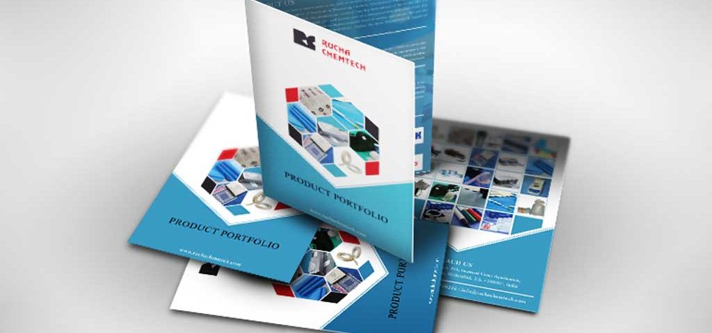 medical company industry brochure design in hyderabad, new brochure design company design in hyderabad, rucha chemtech brochure design